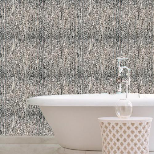 Borastapeter Strawberry Field Navy Wallpaper