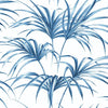 Seabrook Tropical Palm Leaf Coastal Blue Wallpaper
