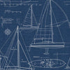 Seabrook Yacht Club Navy Blue Wallpaper