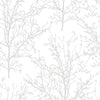 Seabrook Tree Branches Pearl Gray Wallpaper