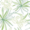 Seabrook Spider Plants Green Wallpaper