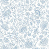 Seabrook Paisley Trail Blue Bell Wallpaper