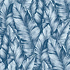 Seabrook Baha Banana Leaves Regatta Blue Wallpaper