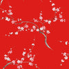 Seabrook Cherry Blossom Floral Scarlet & Petal Pink Wallpaper