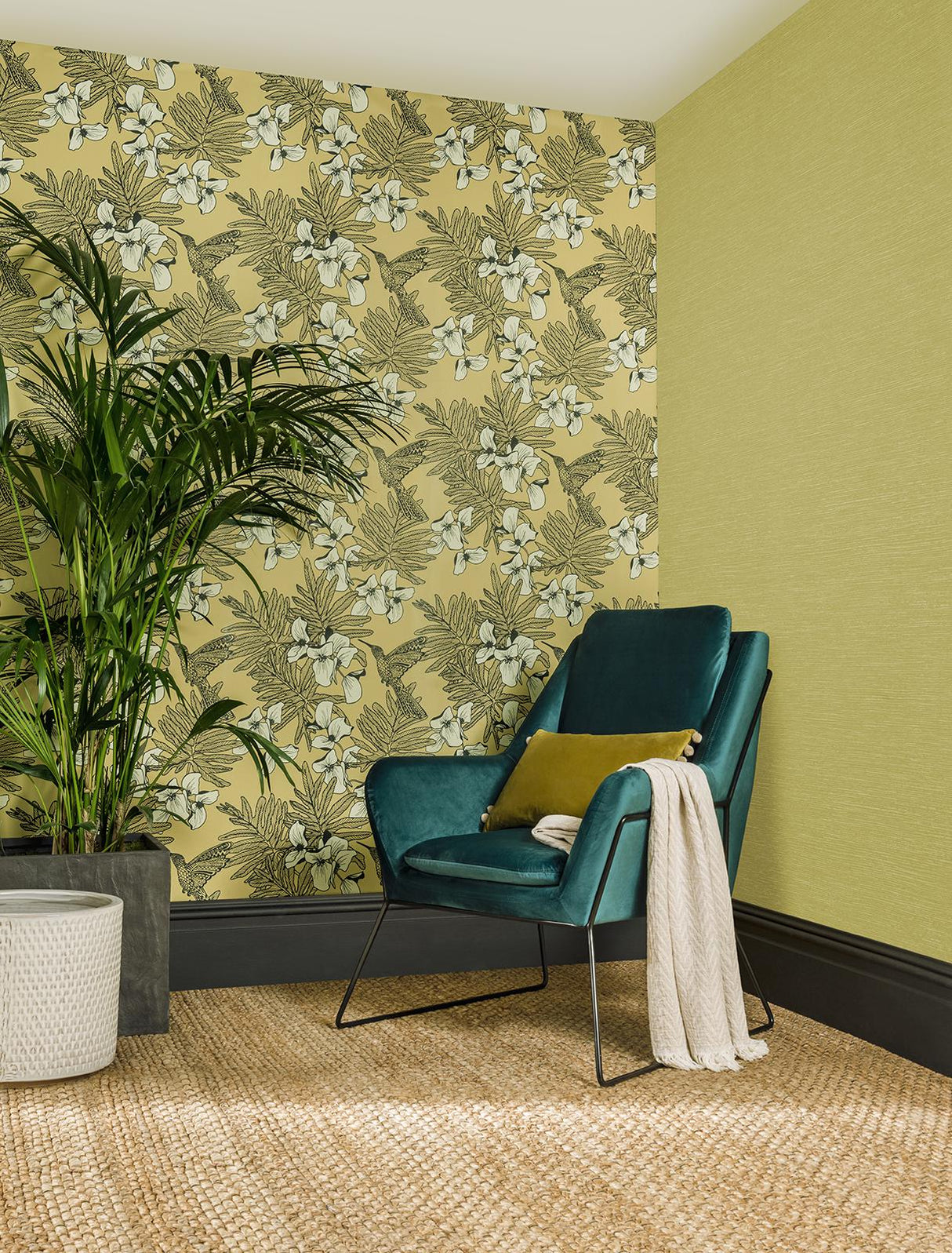 Maxwell Hummingbird (Wp) #01 Mustard Wallpaper