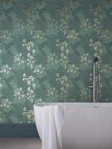 Maxwell Hummingbird (Wp) #03 Seafoam Wallpaper