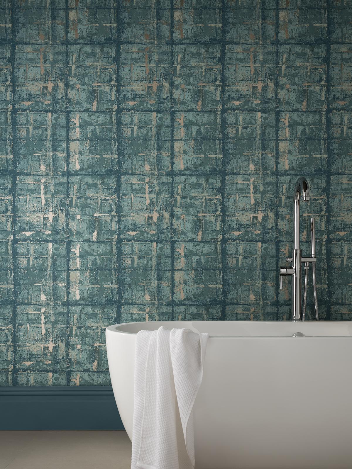 Maxwell Patina (Wp) #03 Seafoam Wallpaper