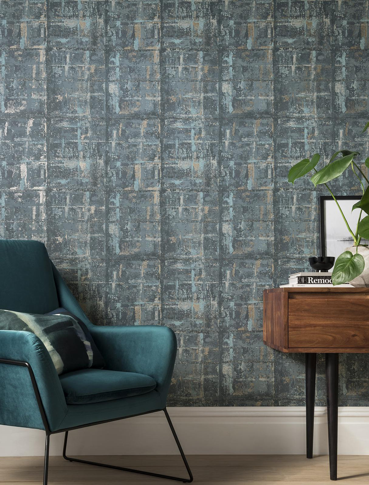 Maxwell Patina (Wp) #05 Lagoon Wallpaper