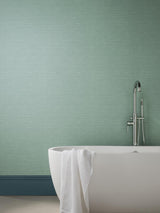 Maxwell Raffia (Wp) #01 Seafoam Wallpaper