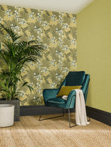 Maxwell Raffia (Wp) #06 Mustard Wallpaper