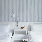 Schumacher Tracing Stripes Grey Wallpaper