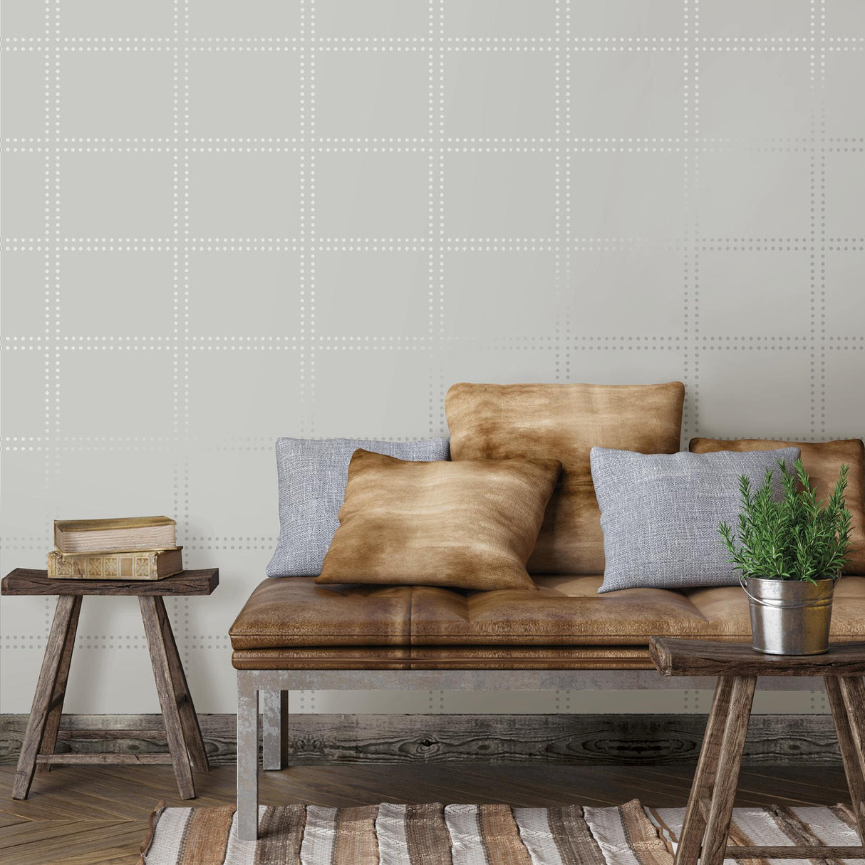 A-Street Prints Geometrie 2697-22640 Light Grey Wallpaper