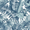 A-Street Prints Alfresco Navy Palm Leaf Wallpaper