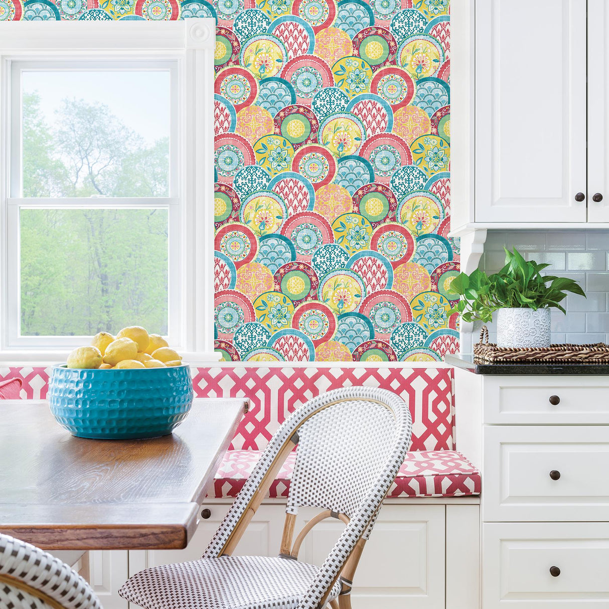 A-Street Prints Laguna Coral Plate Wallpaper