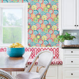 A-Street Prints Laguna Coral Plate Wallpaper