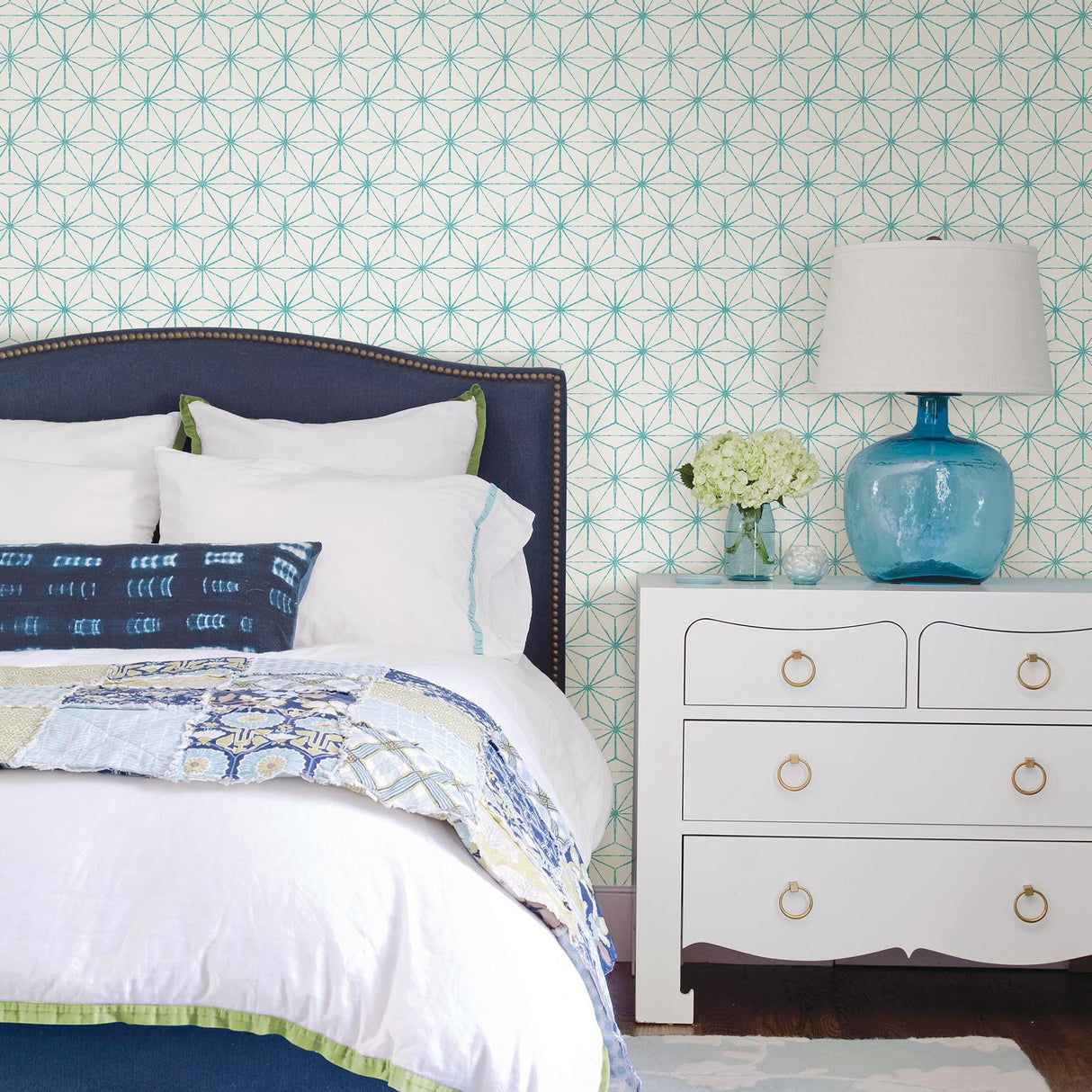 A-Street Prints Mistral 2764-24311 Turquoise Wallpaper