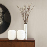 A-Street Prints Tweed Light Grey Texture Wallpaper