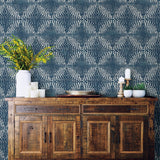 A-Street Prints Ethos Sapphire Abstract Wallpaper