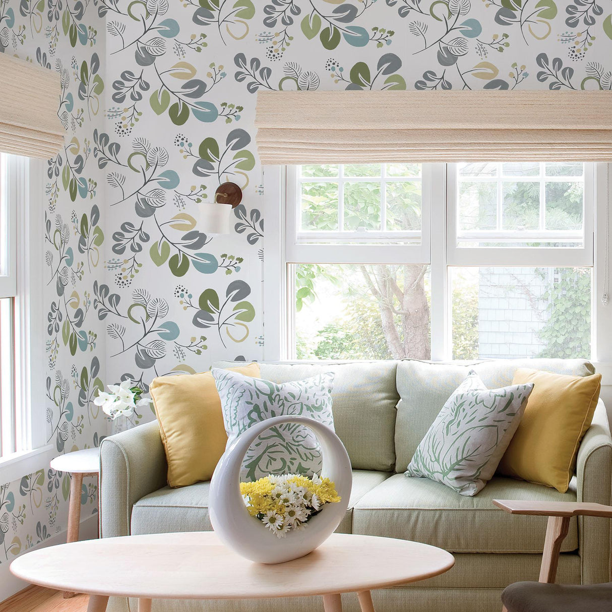 A-Street Prints Folklore 2821-25123 Green Wallpaper