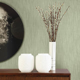 A-Street Prints Equinox Fabric Textures Sage Wallpaper