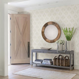 A-Street Prints Equinox Ogee Bone Wallpaper