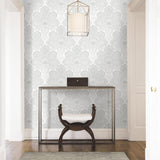 A-Street Prints Equinox Medallions Off-White Wallpaper