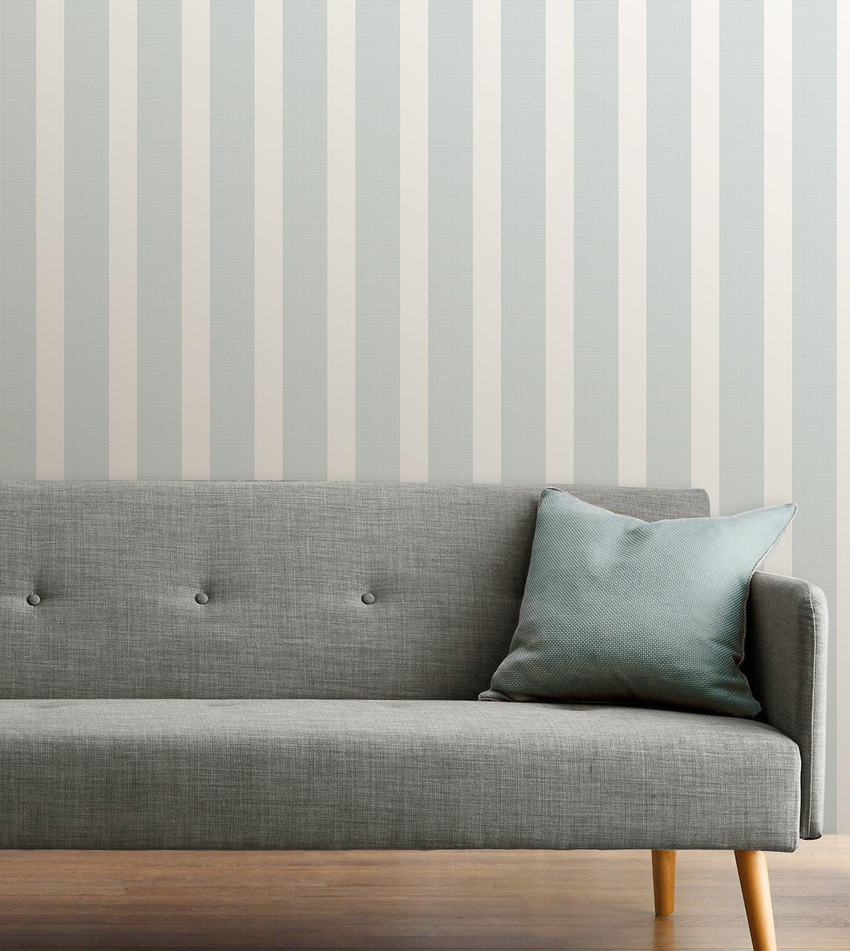 A-Street Prints Visby Slate Stripe Wallpaper
