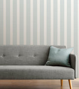 A-Street Prints Visby Slate Stripe Wallpaper