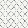 A-Street Prints Allotrope Charcoal Linen Geometric Wallpaper