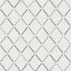 A-Street Prints Allotrope Grey Linen Geometric Wallpaper