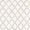A-Street Prints Allotrope Rose Linen Geometric Wallpaper