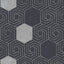A-Street Prints Momentum Navy Geometric Wallpaper