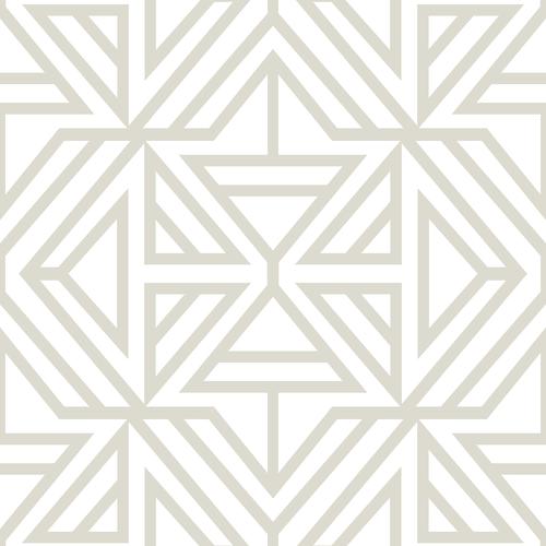 A-Street Prints Helios Bone Geometric Wallpaper