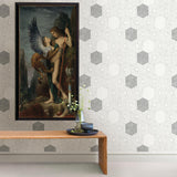 A-Street Prints Momentum Off-White Geometric Wallpaper