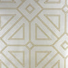 A-Street Prints Voltaire Ivory Beaded Geometric Wallpaper