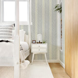 A-Street Prints Lottie Grey Stripe Wallpaper