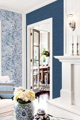 A-Street Prints Newport Chinoiserie Light Blue Wallpaper