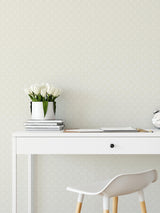 A-Street Prints Calabash Dove Rope Basketweave Wallpaper