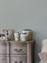 A-Street Prints Newport Fabric Textures Grey Wallpaper