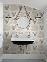 A-Street Prints Newport Novelty Cream Wallpaper