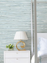 A-Street Prints Newport Wood Sky Blue Wallpaper