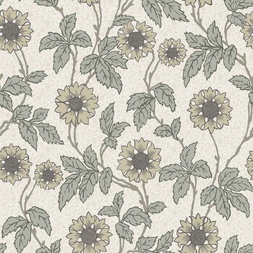 A-Street Prints Leilani White Floral Wallpaper