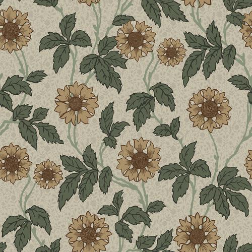 A-Street Prints Leilani Beige Floral Wallpaper
