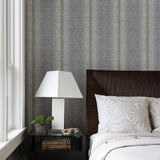 A-Street Prints Imprint Stripes Taupe Wallpaper