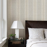 A-Street Prints Imprint Stripes Beige Wallpaper