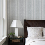 A-Street Prints Pezula Slate Texture Stripe Wallpaper