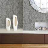 A-Street Prints Imprint Distressed Textures Dark Grey Wallpaper