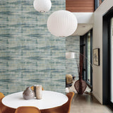 A-Street Prints Imprint Distressed Textures Teal Wallpaper