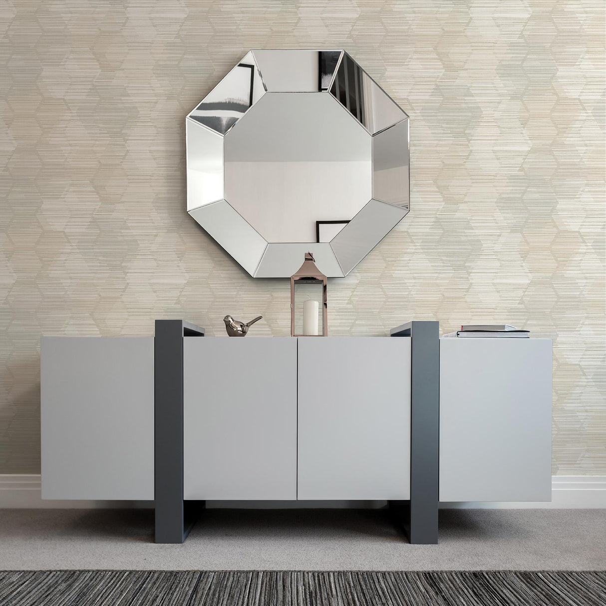 A-Street Prints Imprint Geometrics Beige Wallpaper