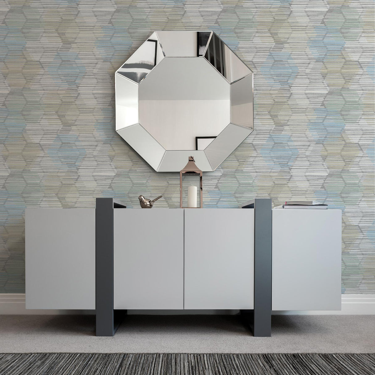 A-Street Prints Imprint Geometrics Light Blue Wallpaper